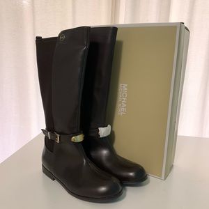 Girls Michael Kors chocolate brown boots